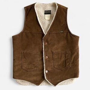 Vintage Maverick Brown Corduroy Sherpa Lined Vest